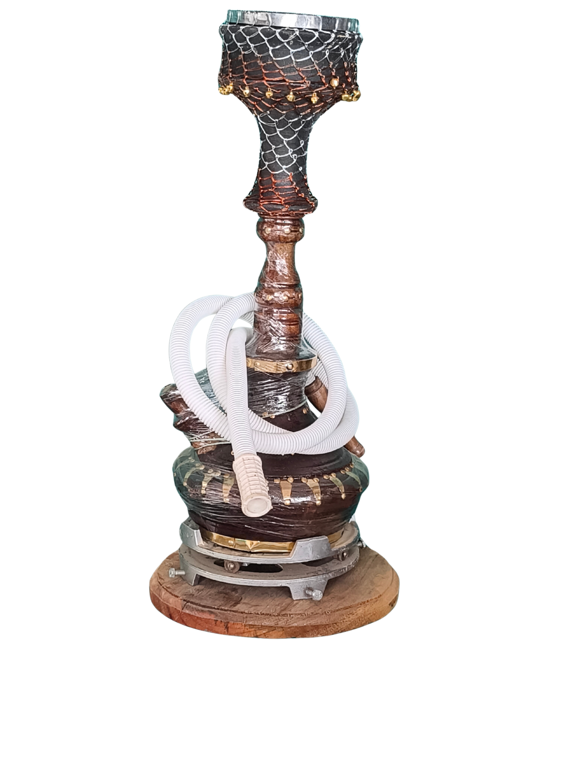 Big hukti hookah with flexible pipe