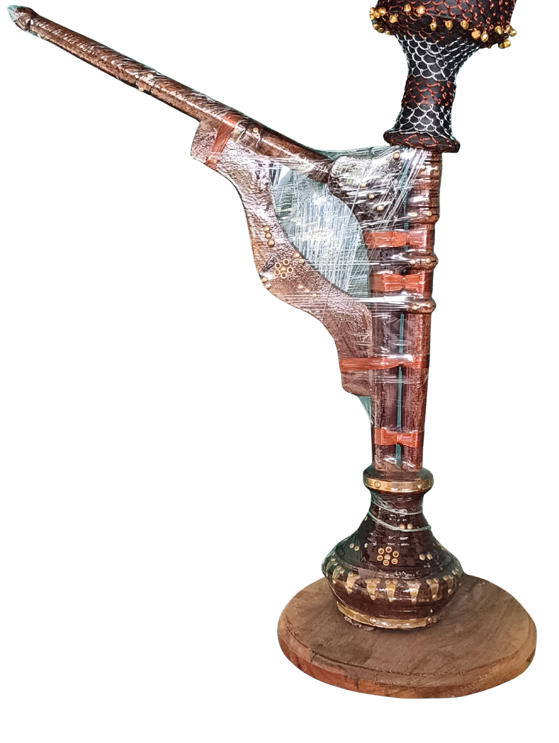 Big size handmade wooden hookah - Apna Desi Tambaku Bhandar, Haryana